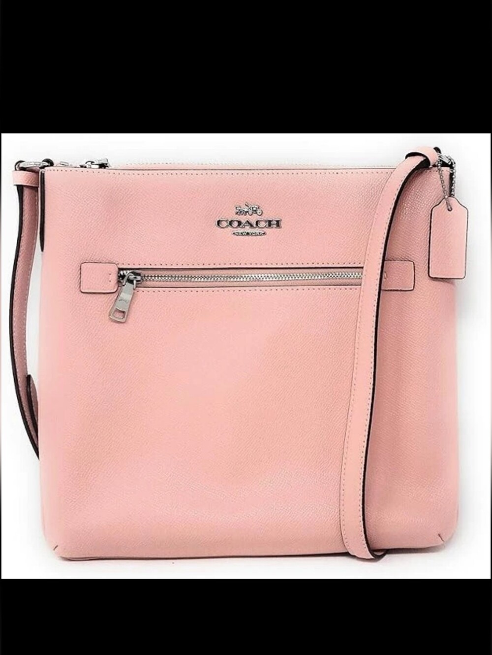NEW! Coach Pebble Leather Rowan File Bag With Matching Wallet - Soft Pink 🩷